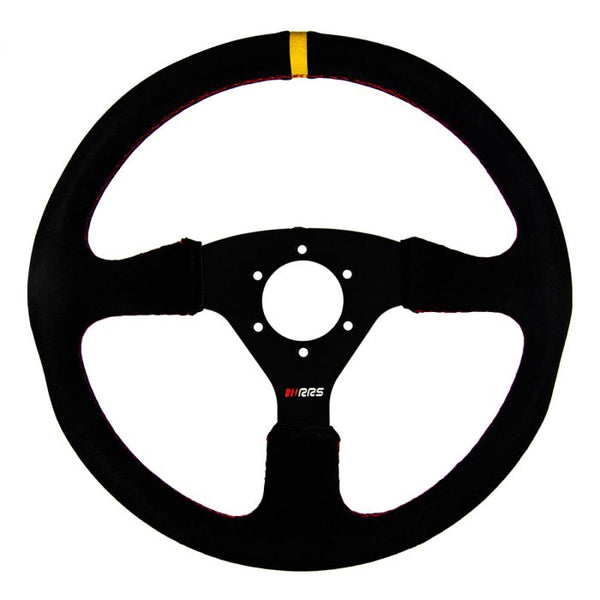 RRS VELOCE steering wheel - Flat 350mm - Black suede